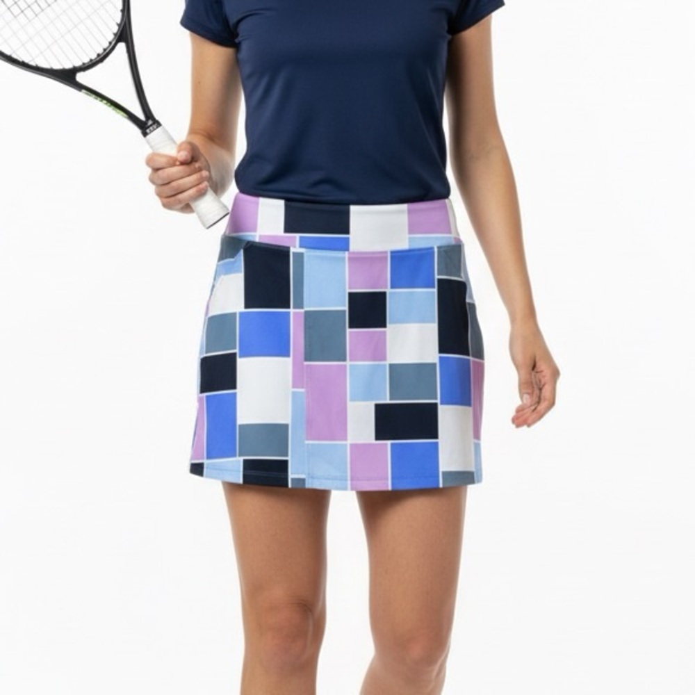 NWT AMY SPORT Women’s Marisa 18” Colorblock Athletic Tennis Skort